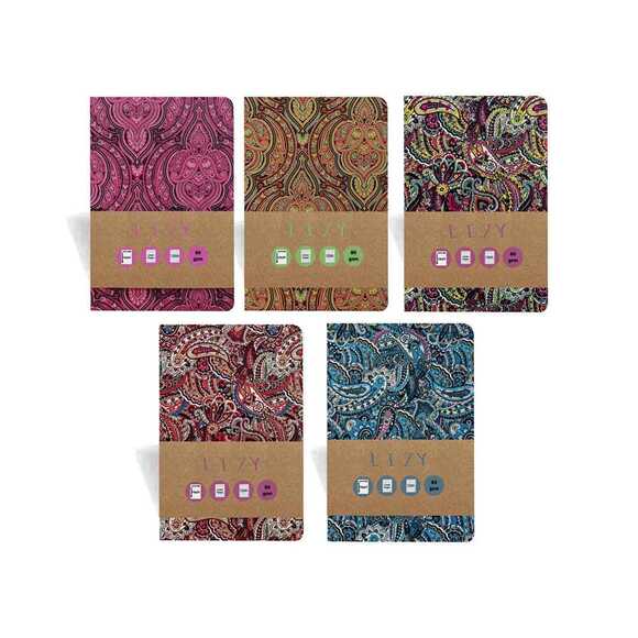 Lizy 120 Yaprak 15x21cm Esnek Gravür Desen 80 Gr Defter FLXGRV15 
