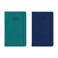 Lizy - Lizy 2025 Yılı 10x14 Esnek Trino Deri Günlük Ivory Ajanda AJTRN1014