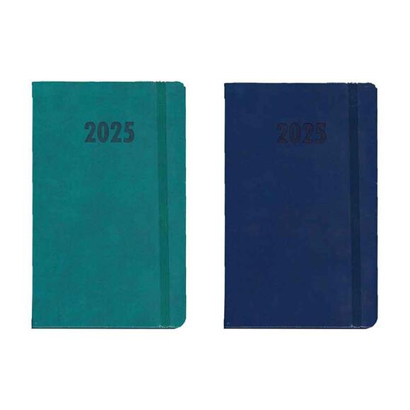 Lizy 2025 Yılı 10x14 Esnek Trino Deri Günlük Ivory Ajanda AJTRN1014