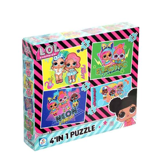 L.O.L. 4 in 1 Çocuk Puzzle LOL7627