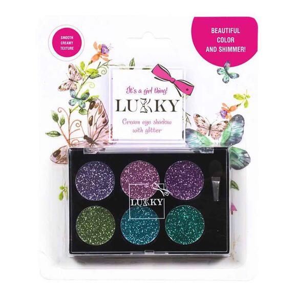 Lukky 6 Renkli Parıltılı Göz Farı Paleti Ve Fırçası AST16128