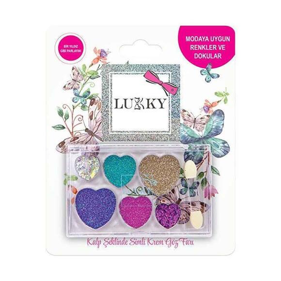 Lukky 6 Renkli Yıldız Şekilli Göz Farı Paleti Ve Fırçası AST18932