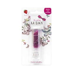 Lukky - Lukky Çilek Aromalı Simli Lipstick Kırmızı AST15384