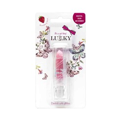 Lukky - Lukky Çilek Aromalı Simli Lipstick Pembe AST15386