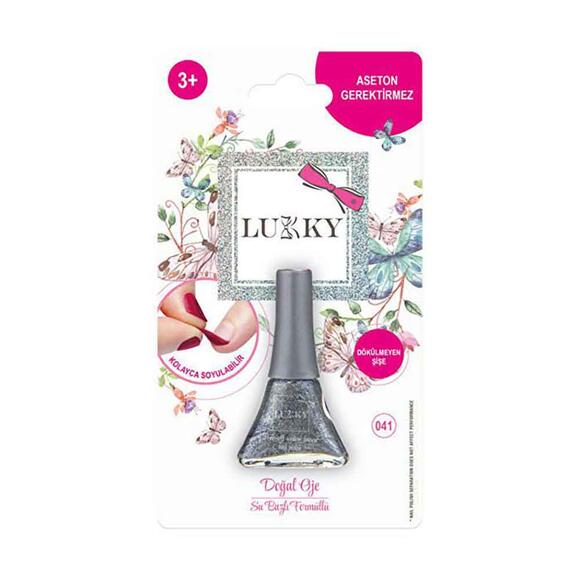 Lukky Soyulabilir Oje 041 Işıltılı Metalik Gümüş AST11185