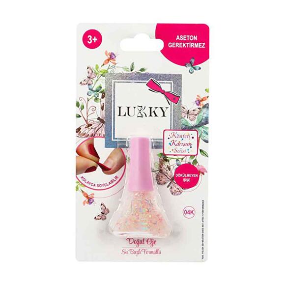 Lukky Soyulabilir Oje Konfeti Serisi- Simli Transp AST16749