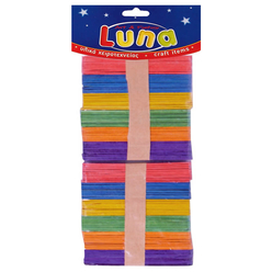 Luna Ahşap Renkli Çubuklar 11 cm 100’lü LNA0601645 - Thumbnail