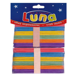 Luna Ahşap Renkli Jumbo Çubuklar 15 cm 80’li LNA0601644 - Thumbnail