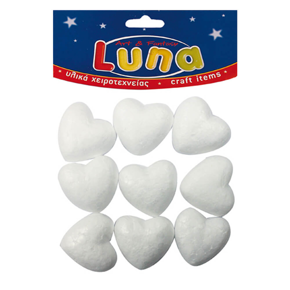 Luna Köpük Kalp 4 cm 9’lu LNA0601635