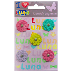 Luna Taşlı Çiçek Şekilleri 5’li Lna0620254 - Thumbnail
