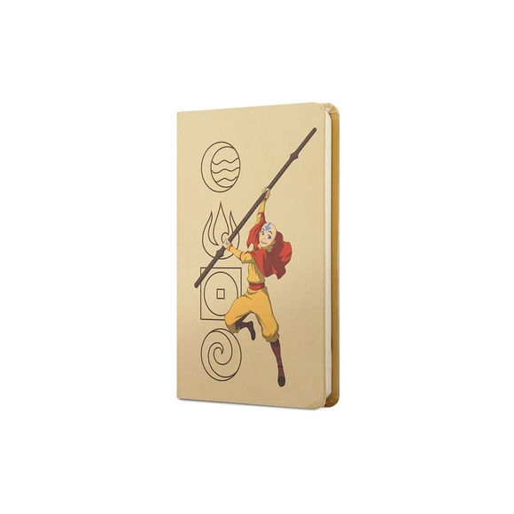 Mabbels Avatar 4 Element Sert Kapak Lastikli Mini Defter Krem Dft-388326