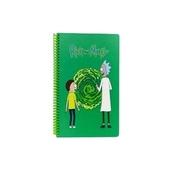 Mabbels - Mabbels Rick And Morty 17x24 Yeşil 80 Yaprak Spiralli Defter Dft-388524