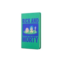 Mabbels Rick And Morty Sert Kapak Lastikli Mini Defter Yeşil Dft-388371 - Thumbnail