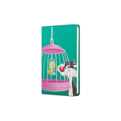 Mabbels - Mabbels Tweety Sert Kapak Lastikli Mini Defter Kafes Yeşil Dft-388302