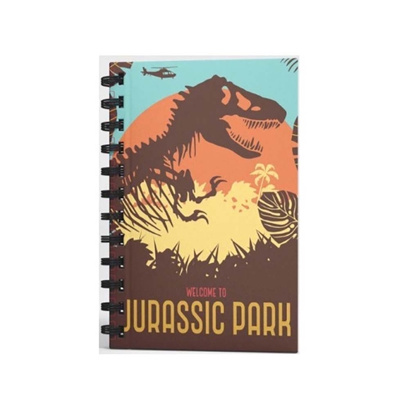 Mabbels Welcome To Jurassic Park Spiralli Defter Kahverengi 17X24 Dft-388609