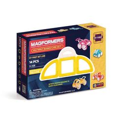 Magformers My First Buggy Car Set Yellow 14’lü Set 702005 - Thumbnail