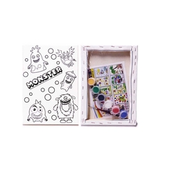 MagicArt - Magic Art 20x30cm Tuval Boyama Seti Monster