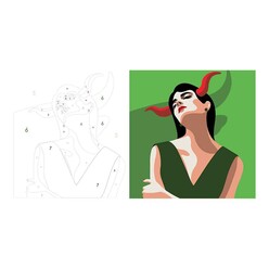 Magic Art Sayılarla Tuval Boyama Seti 30x40 Cm Taurus - Thumbnail