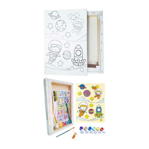 Magic Art Tuval Boyama Seti 20x30 Cm Astronot