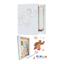 Magic Art Tuval Boyama Seti 20x30 Cm Sevimli Ayı - Thumbnail