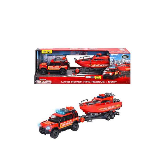 Majorette Land Rover Yangın Kurtarma Aracı Ve Tekne 213716001038