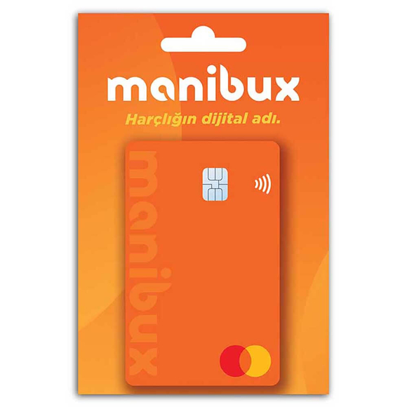 Manibux Harçlık Kartı Temassız - Turuncu