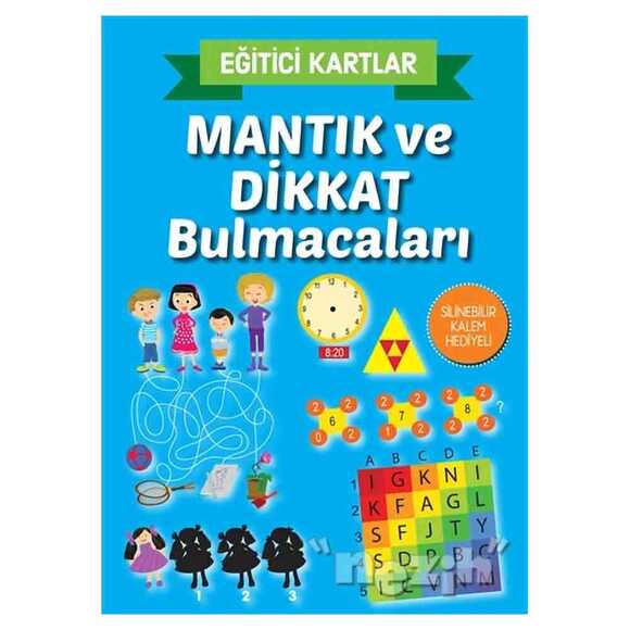 Mantık ve Dikkat Bulmacaları - Eğitici Kartlar