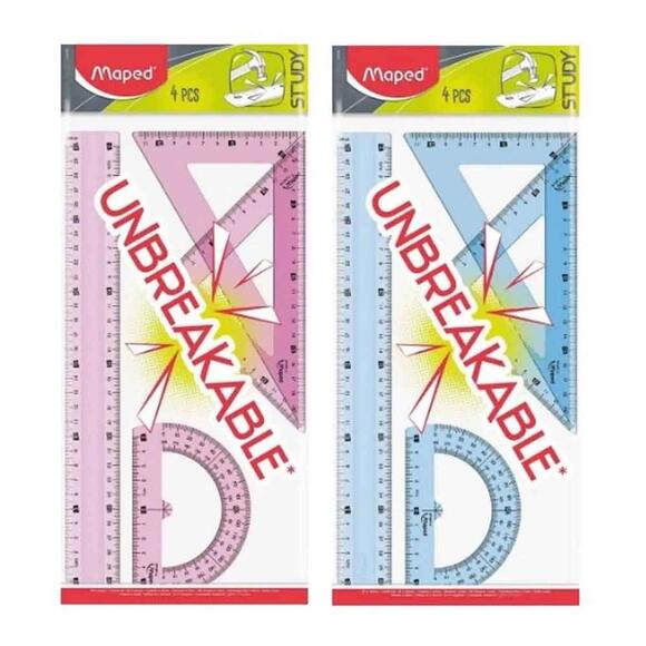 Maped 981701 Study Kırılmaz Çizim Seti 4’lü 30 cm
