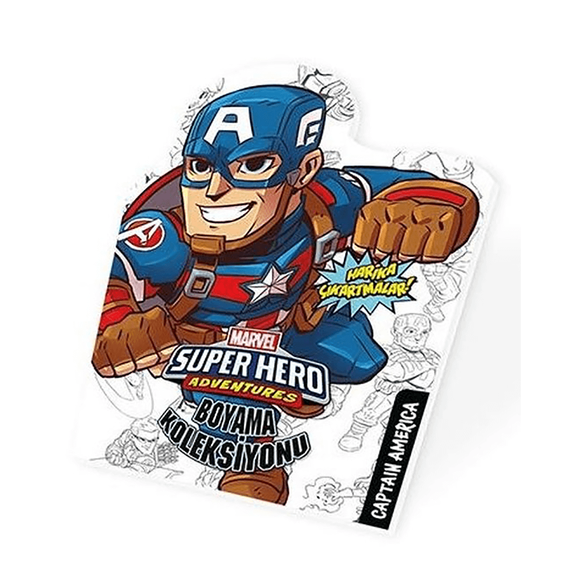 Marvel Super Hero Adventures Boyama Koleksiyonu Captain America