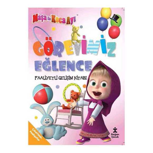 Maşa İle Koca Ayı Görevimiz Eğlence Faaliyetli Gelişim Kitabı