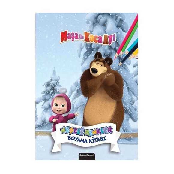 Maşa İle Koca Ayı Neşeli Renkler Boyama Kitabı