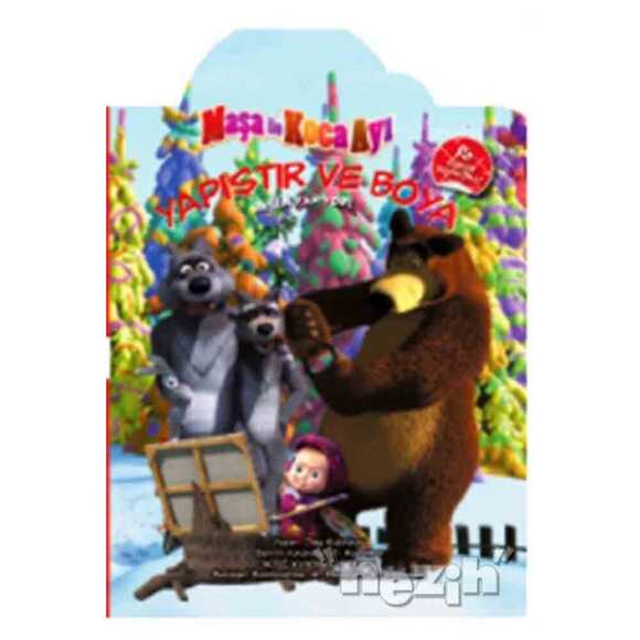 Maşa İle Koca Ayı : Yapıştır ve Boya - Resim Yapıyor