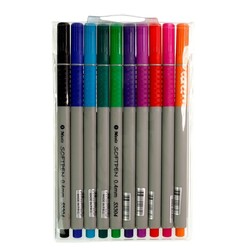 Masis - Masis Softpen Fineliner 10Lu Kt S5304-10C