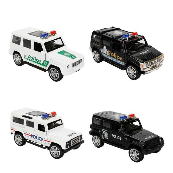 Maxx Wheels 1:43 Çek Bırak Işıklı Polis Arabası S00002108