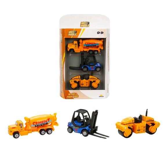 Maxx Wheels Diecast Araç İnşaat Aracı 3’Lü Paket S00019071