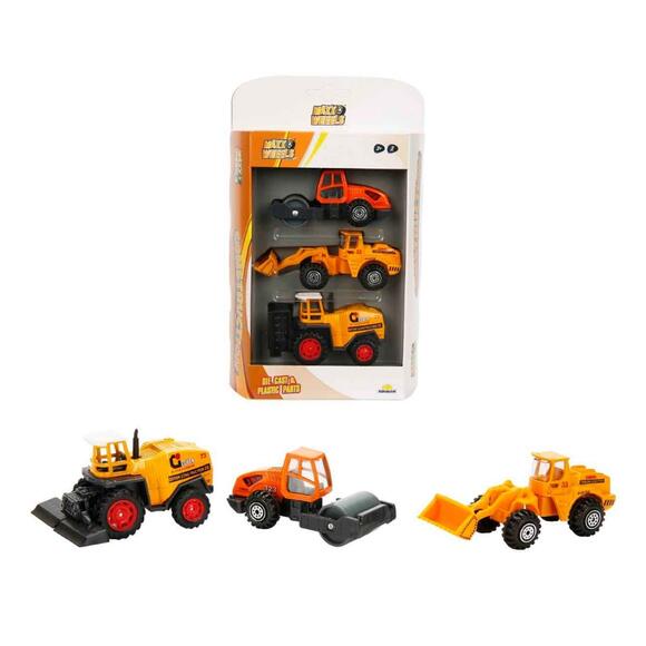 Maxx Wheels Diecast Araç İnşaat Aracı 3’Lü Paket S00019071
