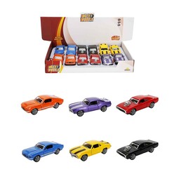 Sunman Maxx Wheels - Maxx Wheels Işıklı Amerikan Klasik Model Araba 12 Cm S01002105