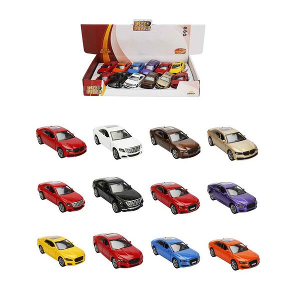 Maxx Wheels Işıklı Çek Bırak Spor Araba 12 Cm S02002104