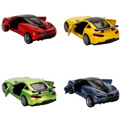 Maxx Wheels Sesli ve Işıklı Glow Çek Bırak Araba 1:32 S00003095 - Thumbnail