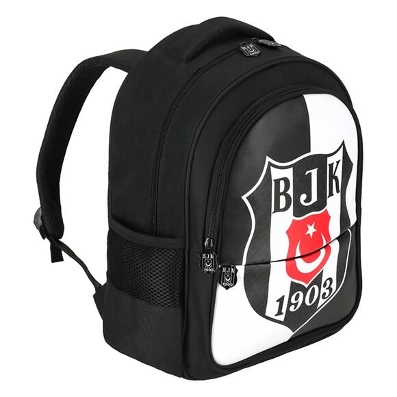 Me Beşiktaş 1903 Logo Desenli Suni Deri Okul Çantası 25360 