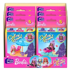Mattel Mega Bloks - Mega Barbie Color Reveal Mini Bebekler HHP85