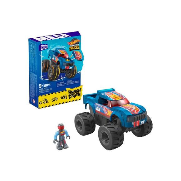 MEGA Blocks Hot Wheels Smash N Crash Monster Truck HMM49