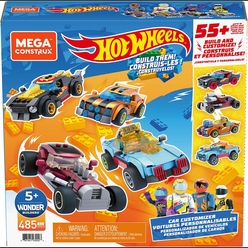 Mega Bloks Hot Wheels Aksesuarlı Dörtlü Araç Seti GVM13 - Thumbnail