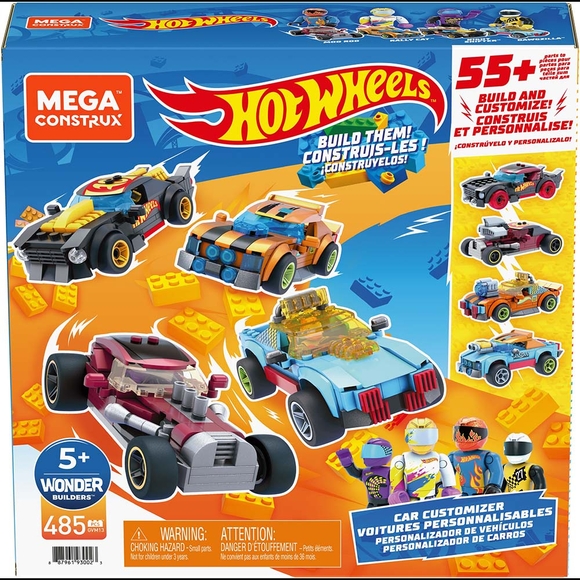 Mega Bloks Hot Wheels Aksesuarlı Dörtlü Araç Seti GVM13