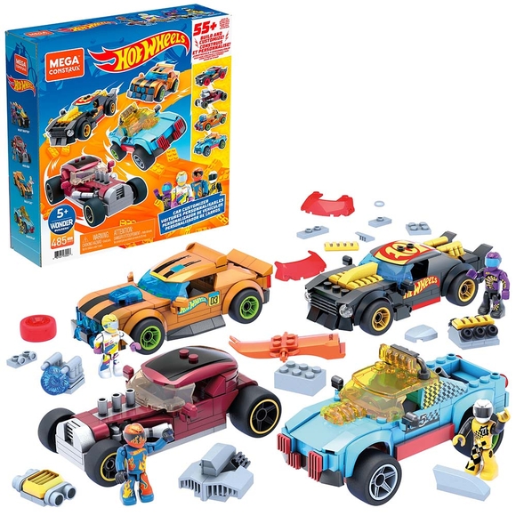 Mega Bloks Hot Wheels Aksesuarlı Dörtlü Araç Seti GVM13