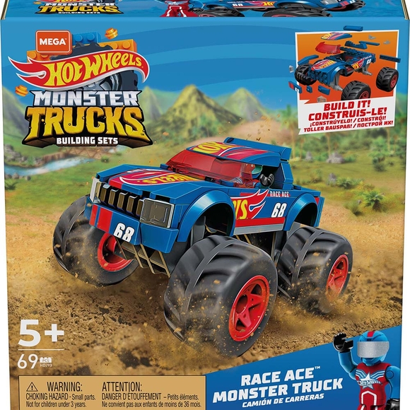 Mega Bloks Hot Wheels Race Ace Monster Truck HDJ93