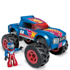 Mega Bloks Hot Wheels Race Ace Monster Truck HDJ93 - Thumbnail