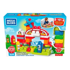 Mattel Mega Bloks - Mega Bloks Müzikli Çiflik Oyun Seti GCT50