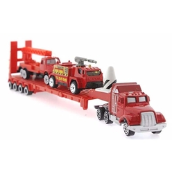 Mega İtfaiye Seti Tır ve İki Araç MZ711 - Thumbnail