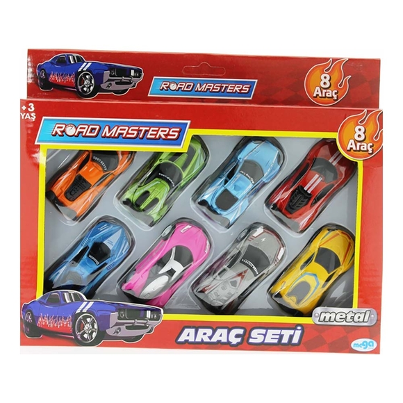 Mega Metal Araba 8’li Set 08805